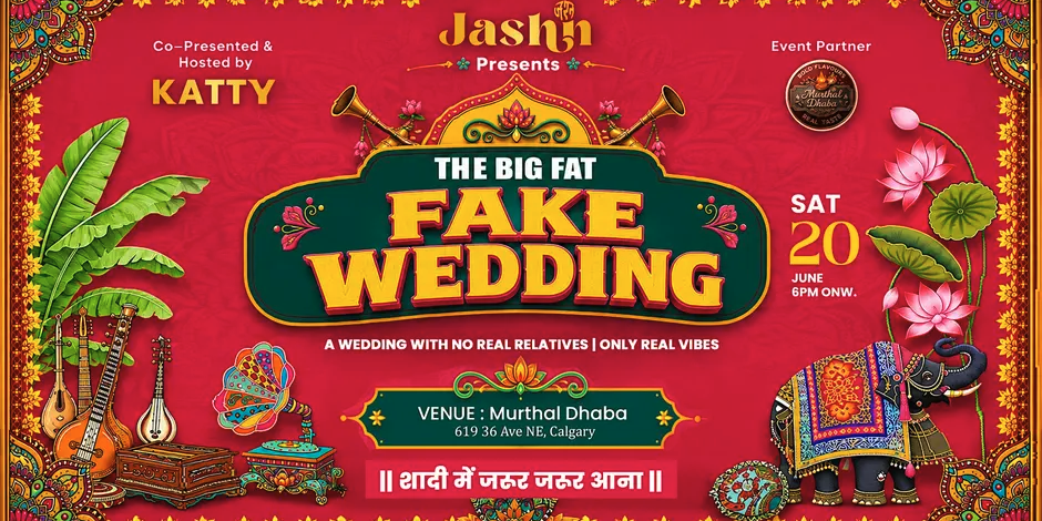 The Big Fat Fake Wedding event poster